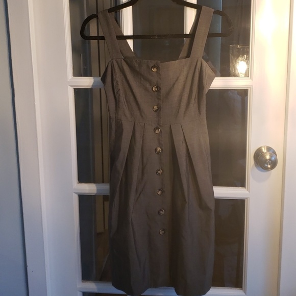 Theory Cotton/Nylon/Silk Kantari Button Dress - Picture 2 of 7
